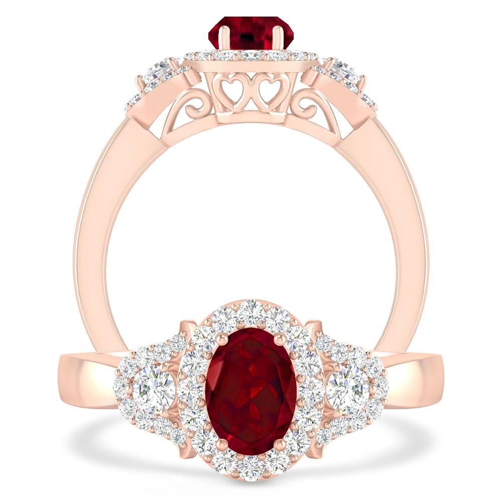 Rose Gold - Garnet