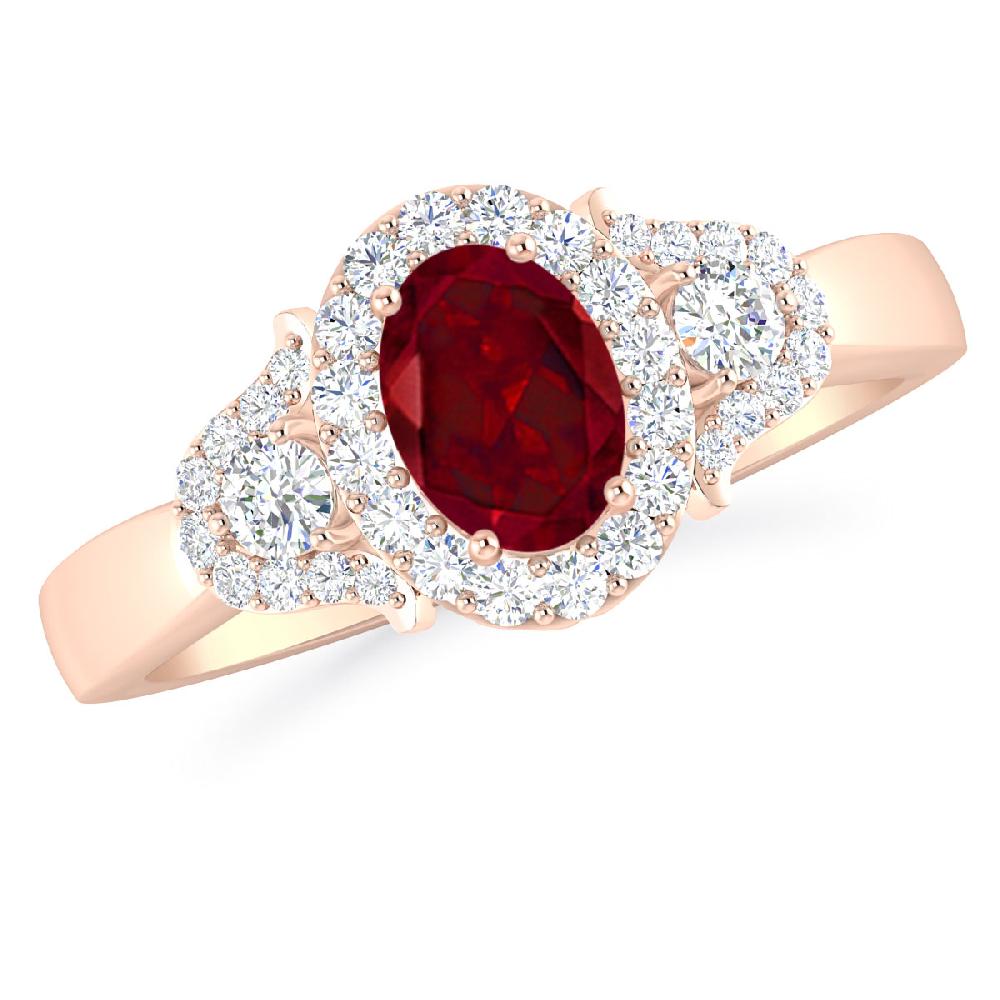 Rose Gold - Garnet