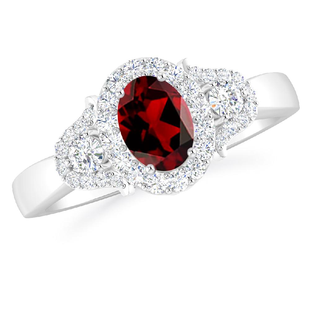 White Gold - Garnet