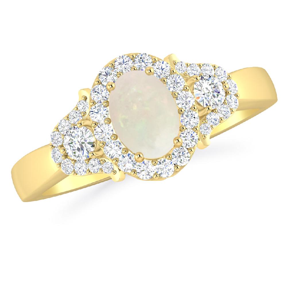 Yellow Gold - Opal