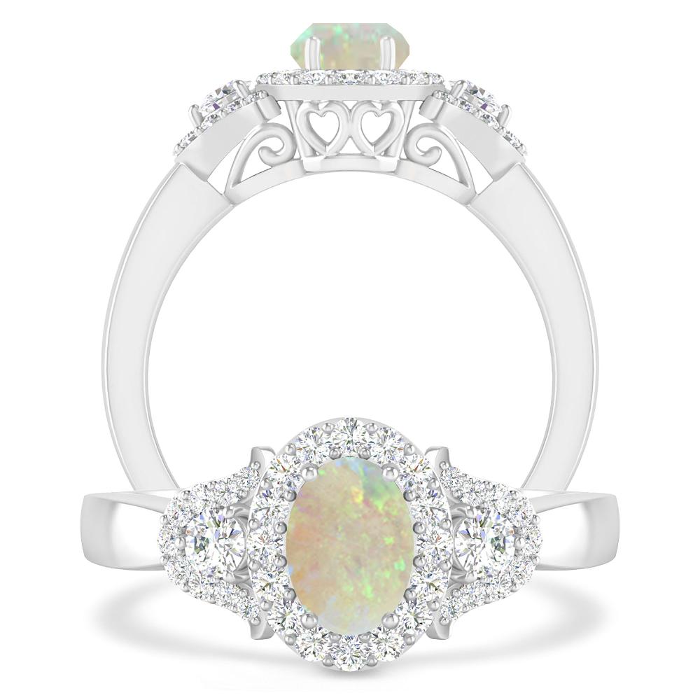 White Gold - Opal