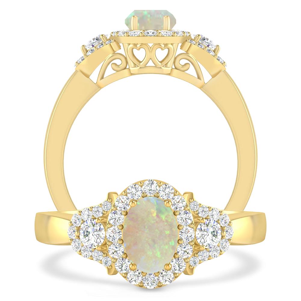 Yellow Gold - Opal