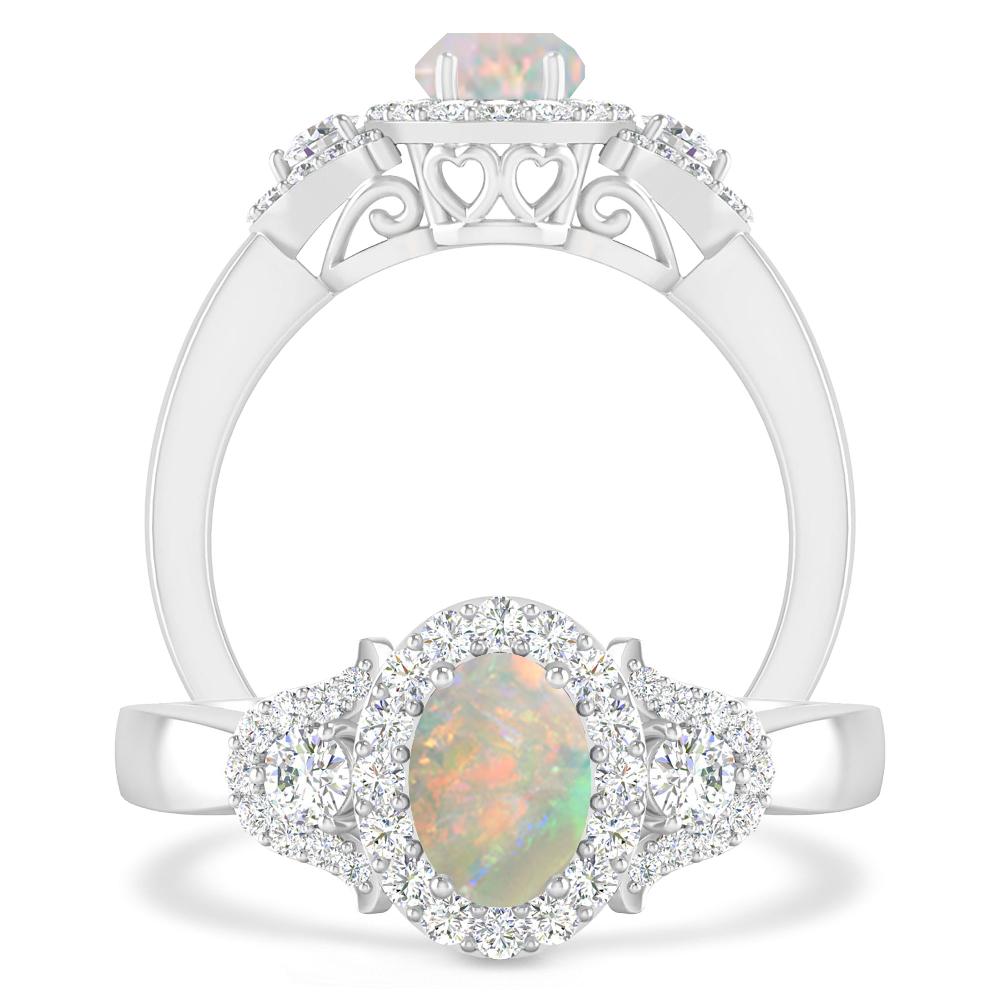 White Gold - Opal