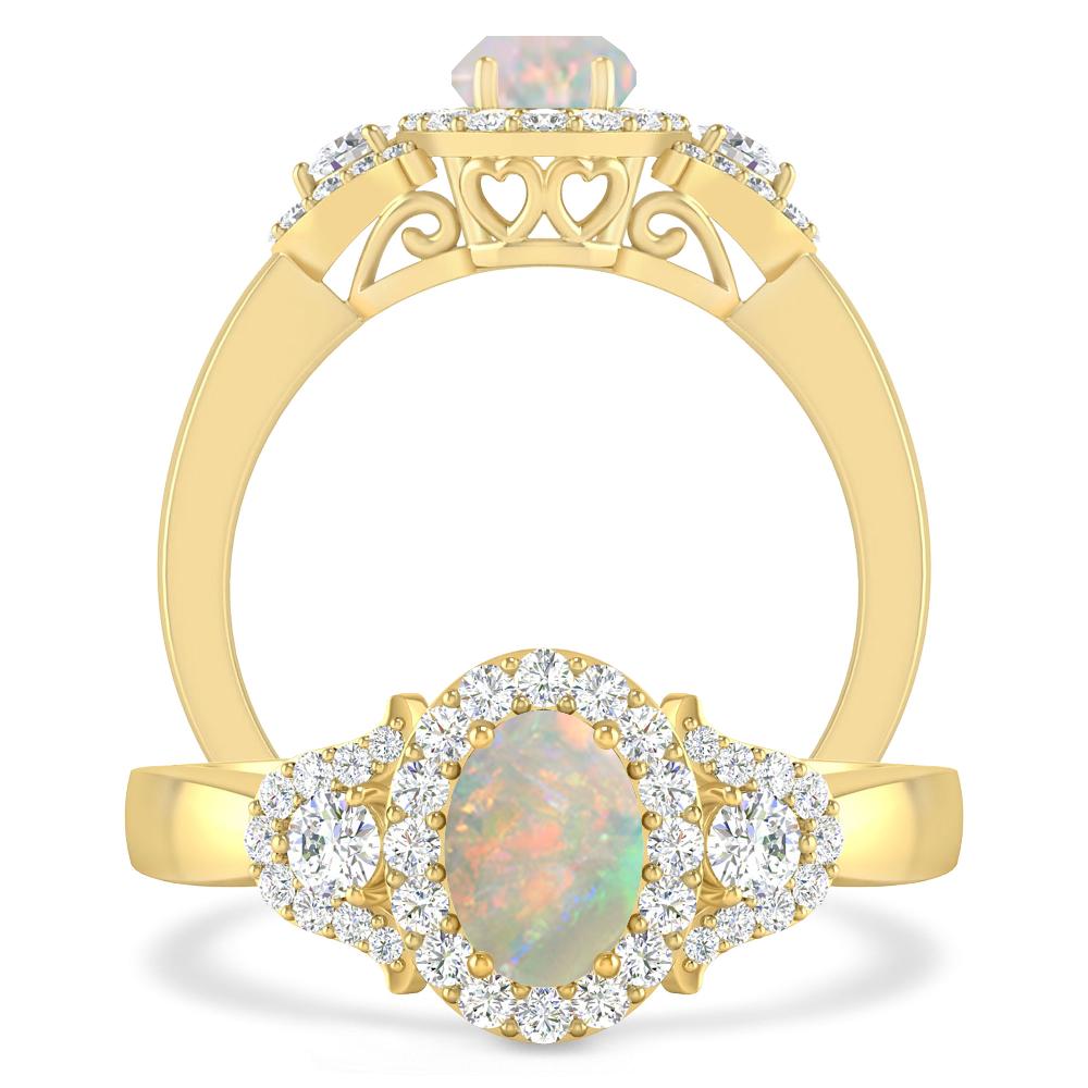 Yellow Gold - Opal