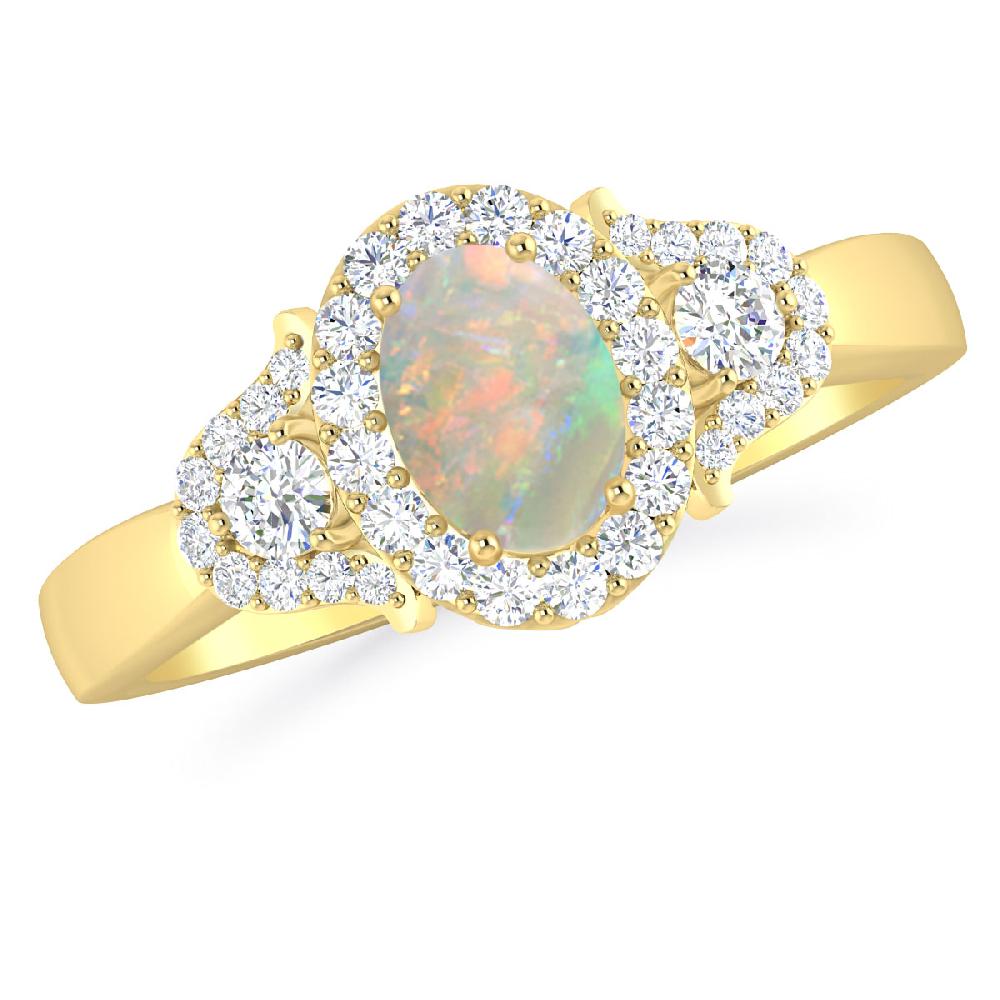 Yellow Gold - Opal