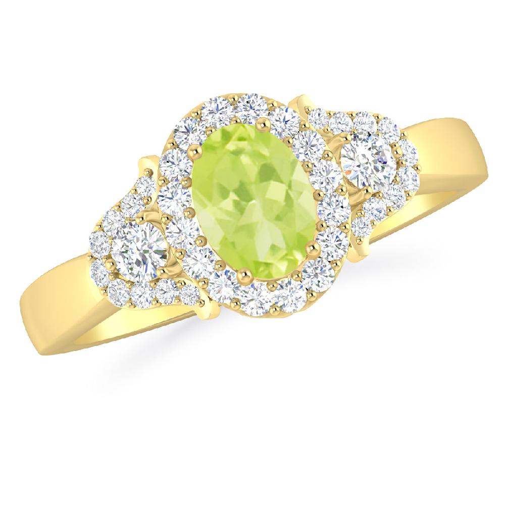 Yellow Gold - Peridot