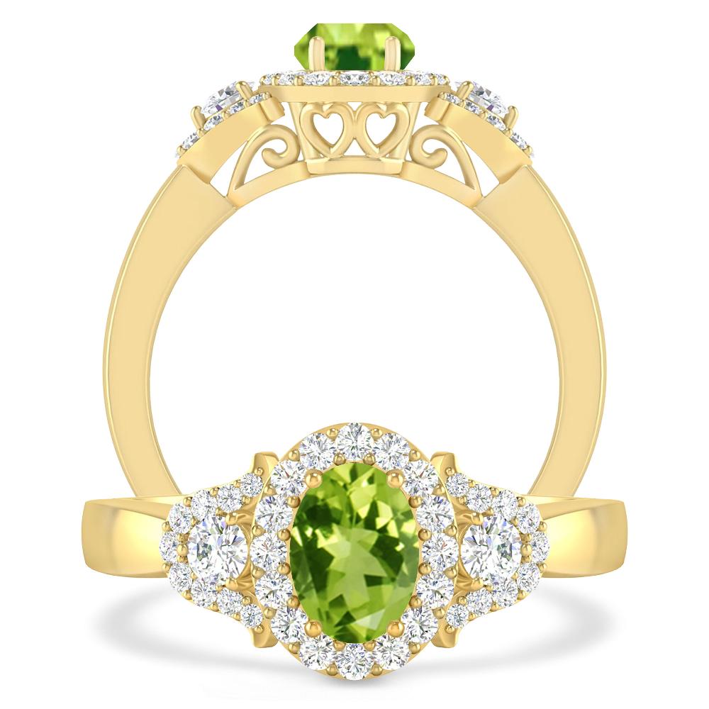 Yellow Gold - Peridot