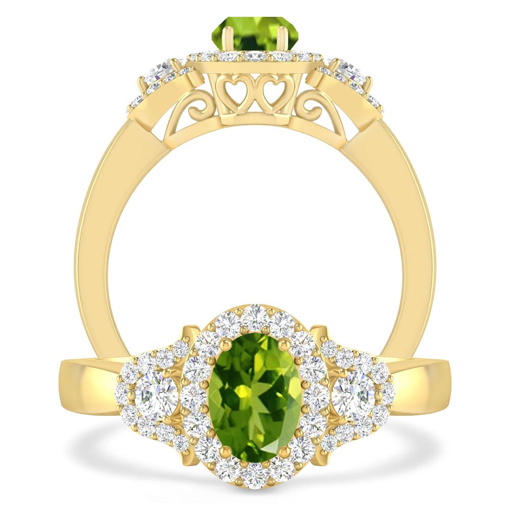 Yellow Gold - Peridot