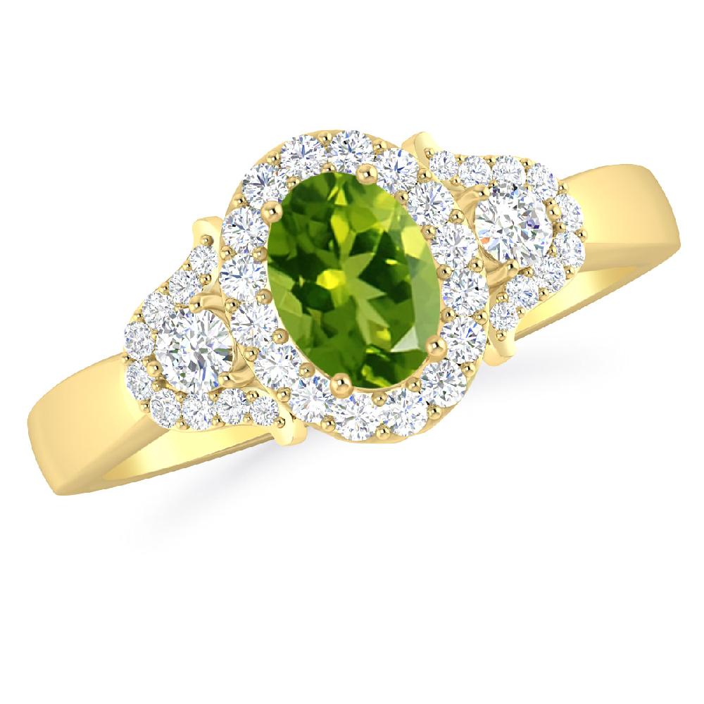 Yellow Gold - Peridot