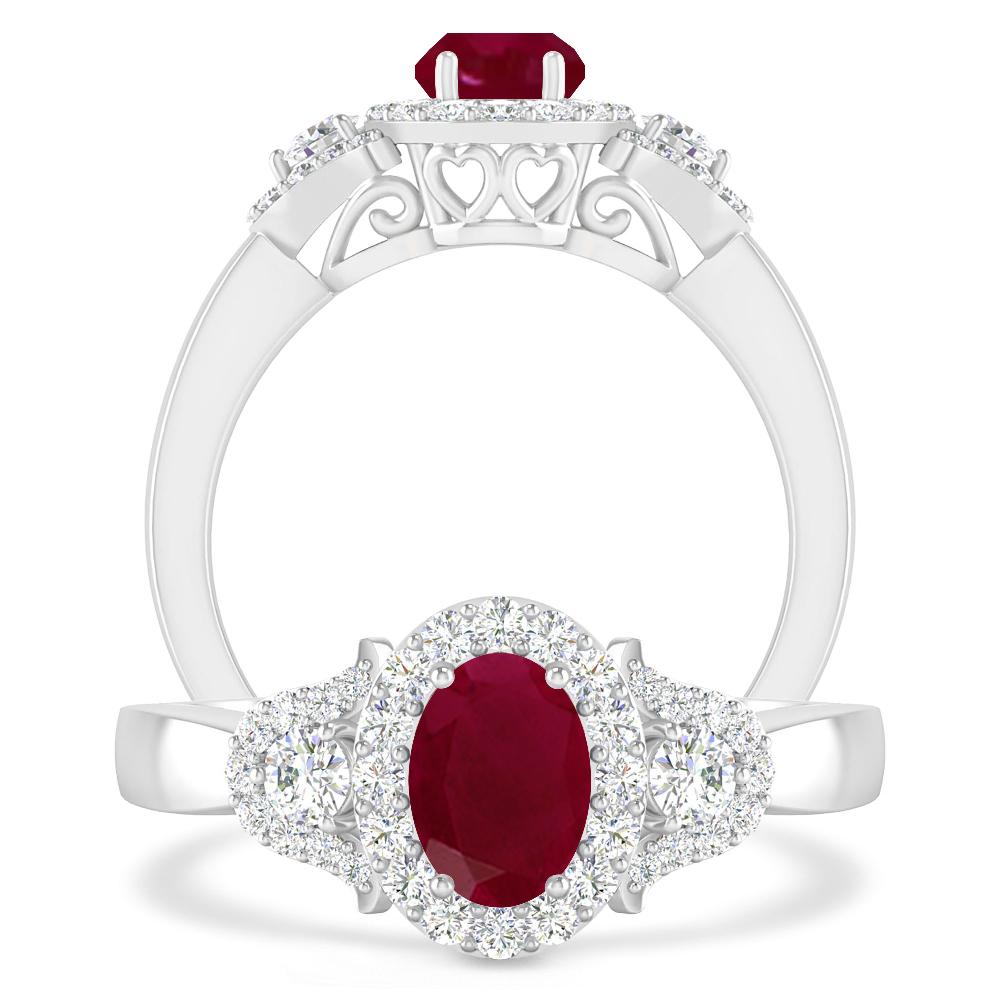 White Gold - Ruby