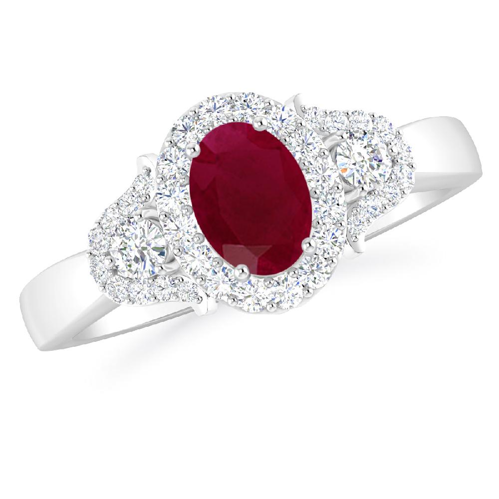 White Gold - Ruby