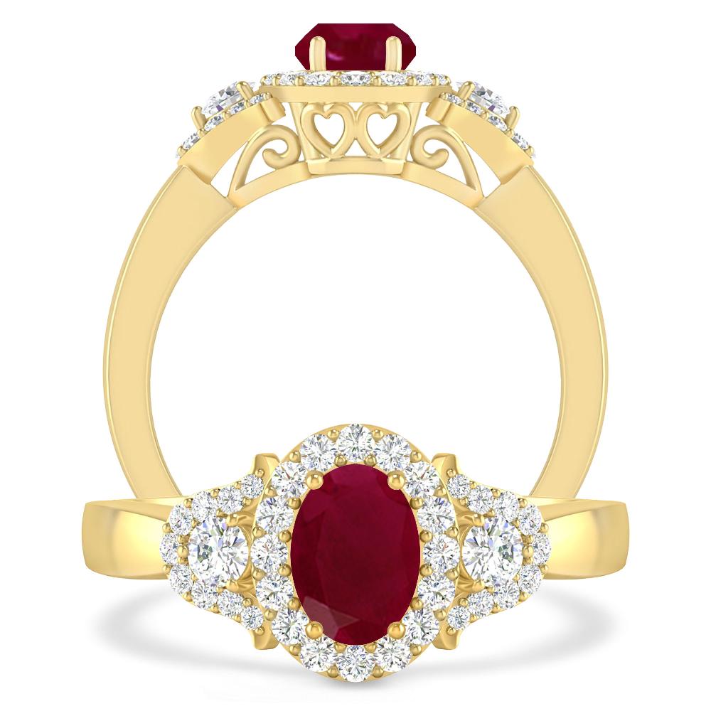 Yellow Gold - Ruby