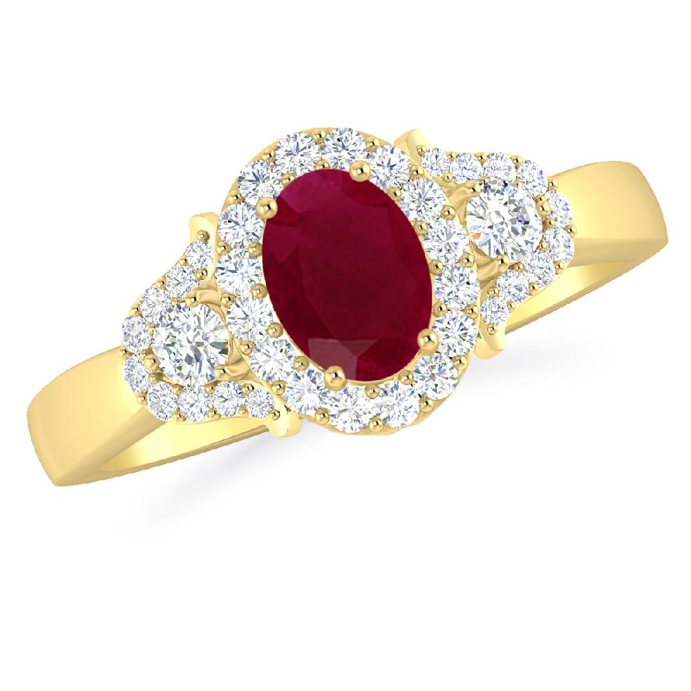 Yellow Gold - Ruby