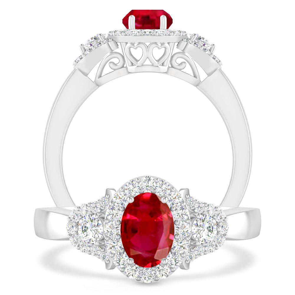 White Gold - Ruby