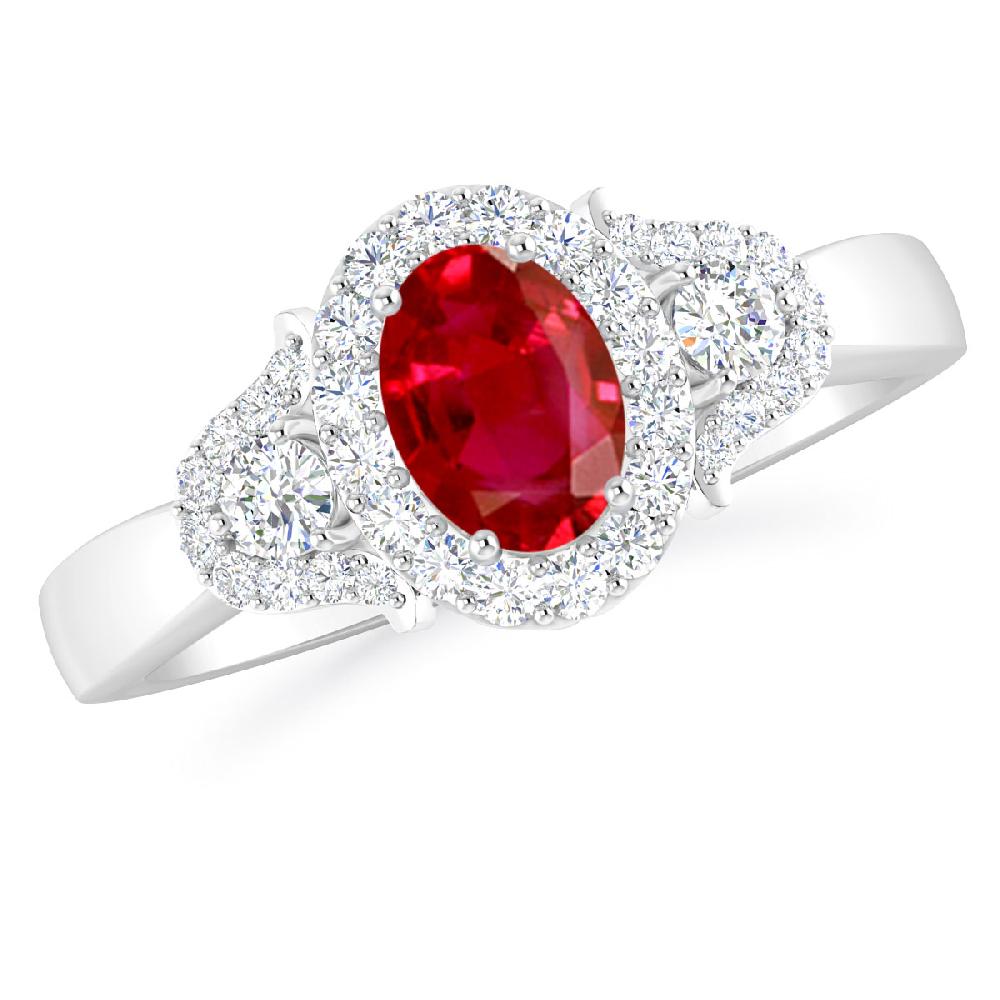 White Gold - Ruby