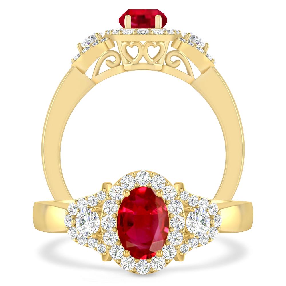 Yellow Gold - Ruby