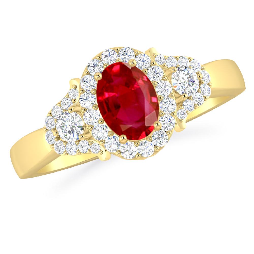 Yellow Gold - Ruby