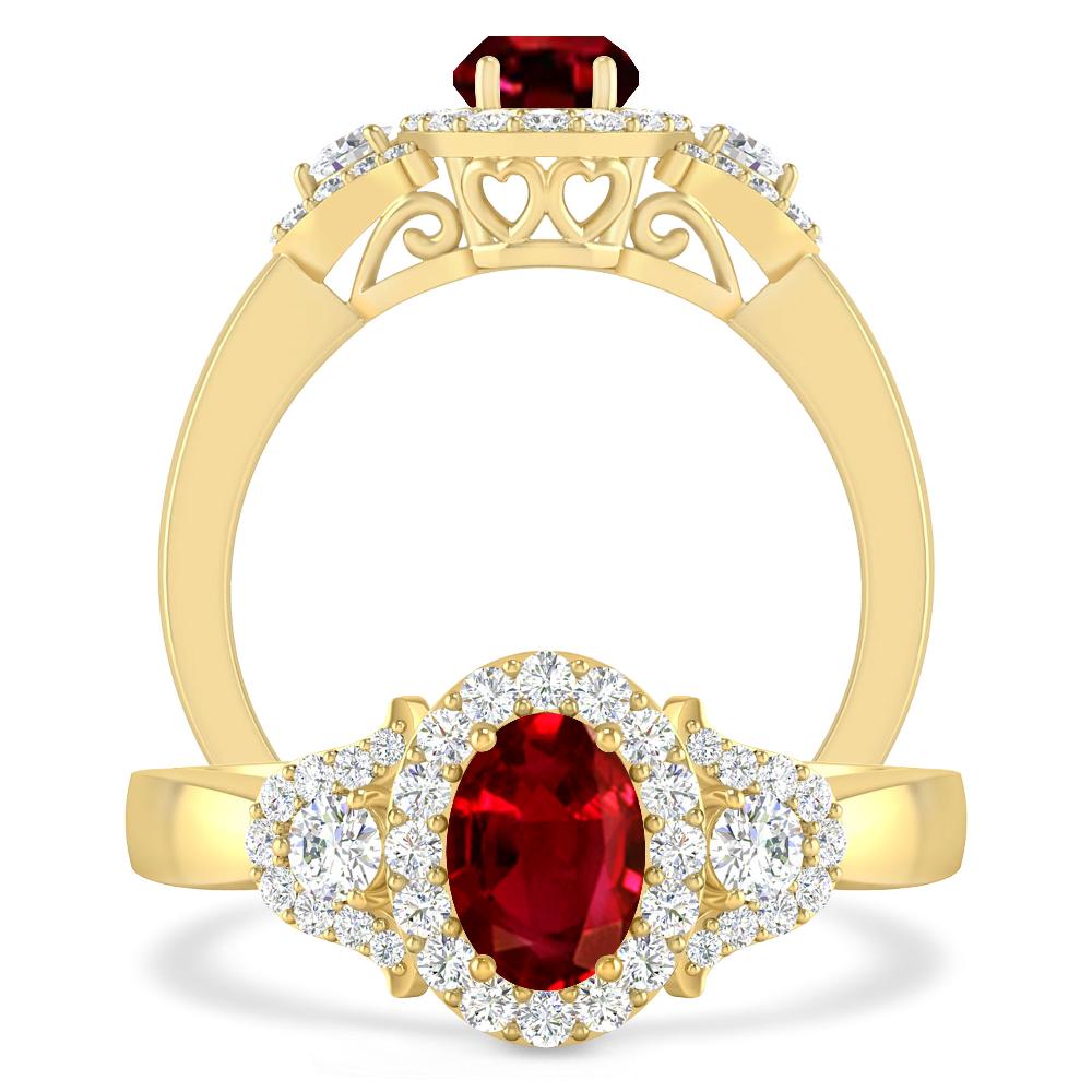 Yellow Gold - Ruby