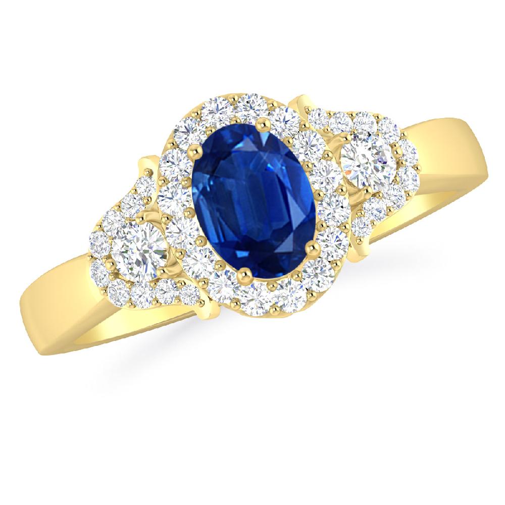 Yellow Gold - Sapphire