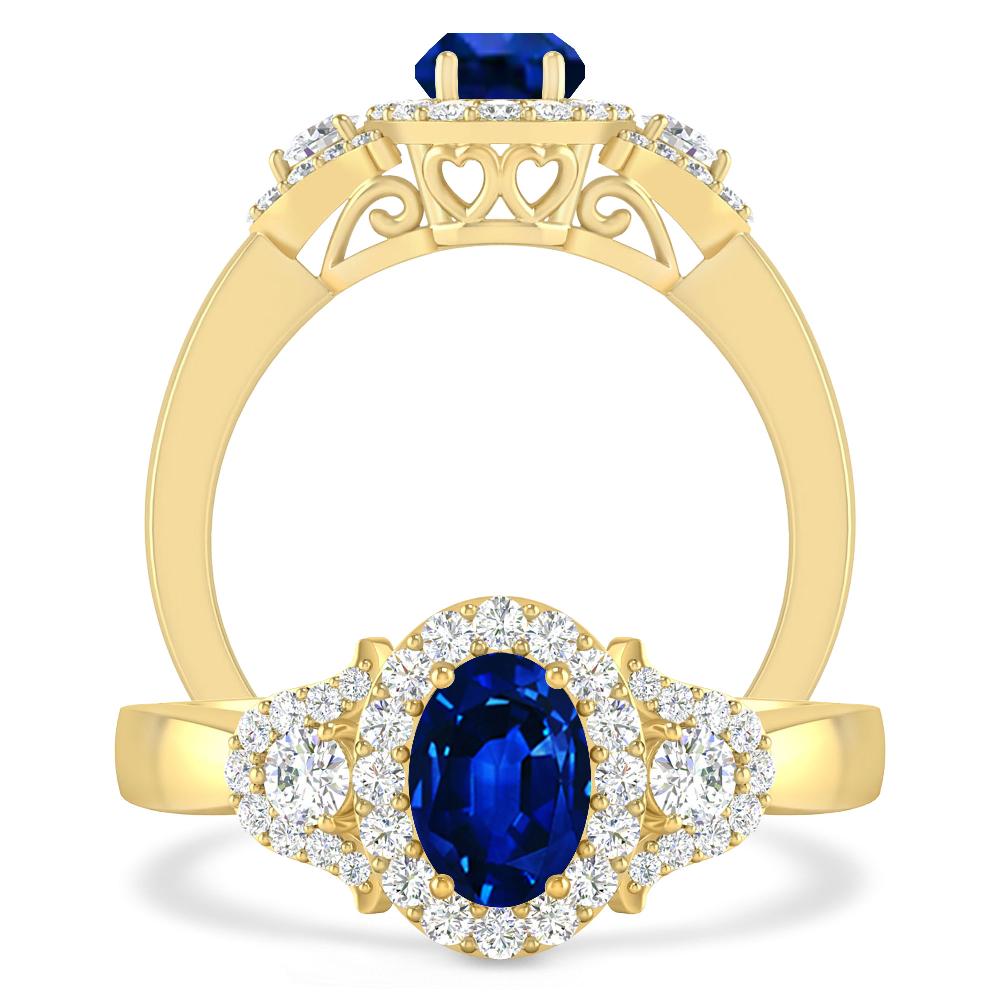 Yellow Gold - Sapphire