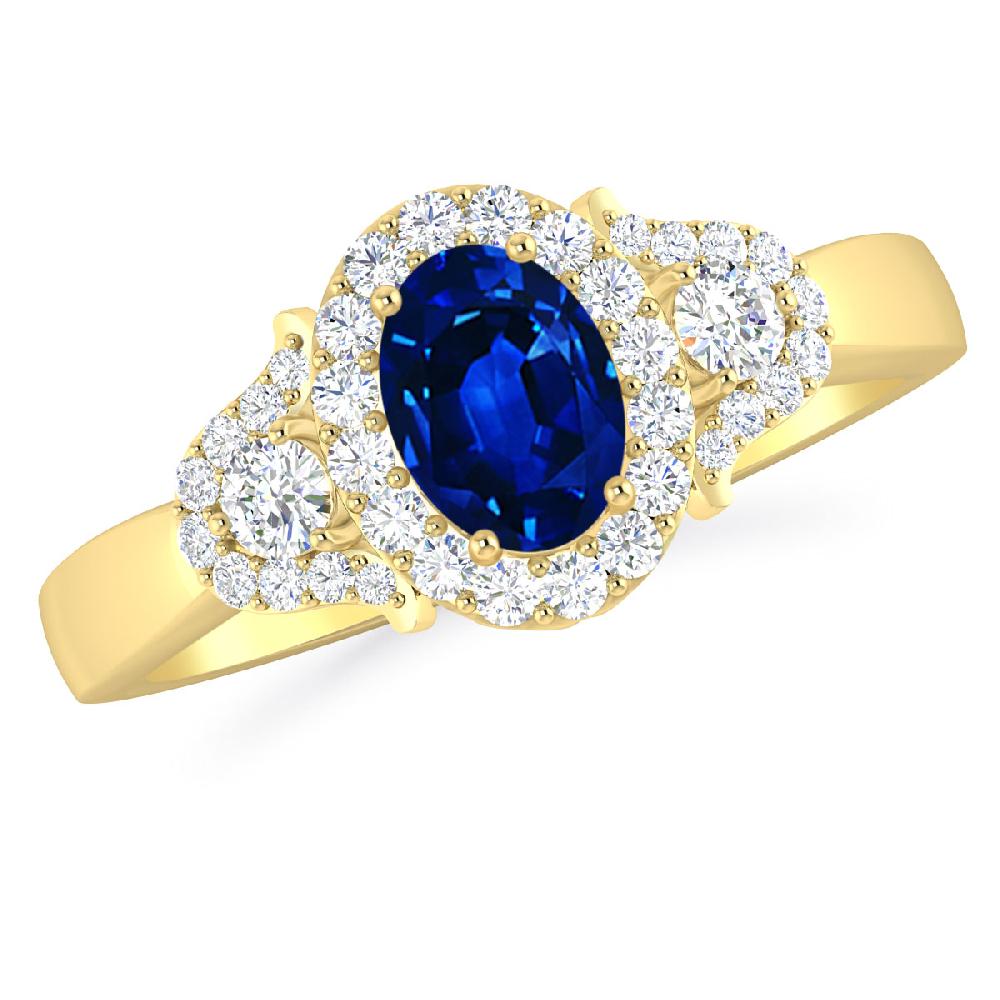 Yellow Gold - Sapphire