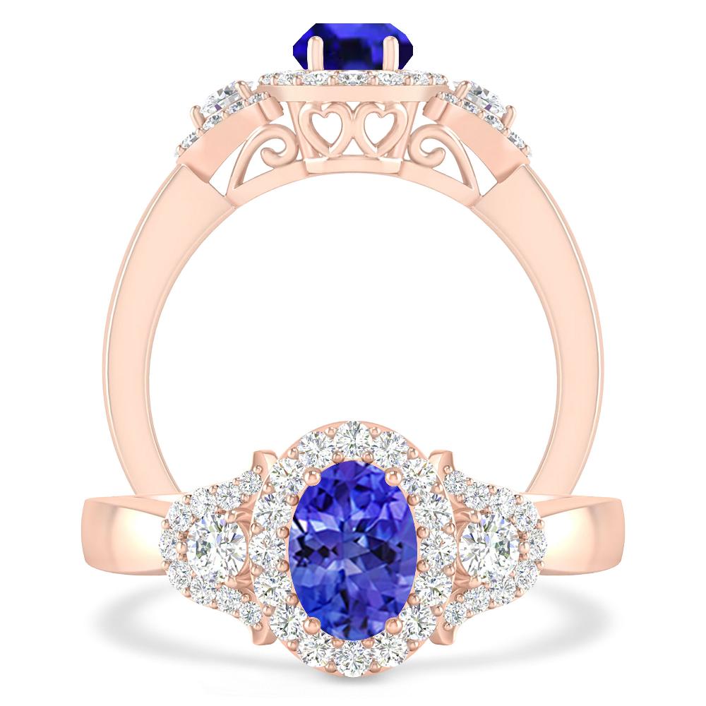 Rose Gold - Tanzanite