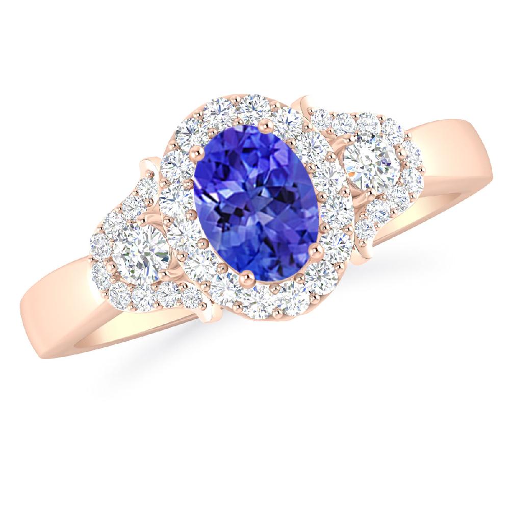 Rose Gold - Tanzanite