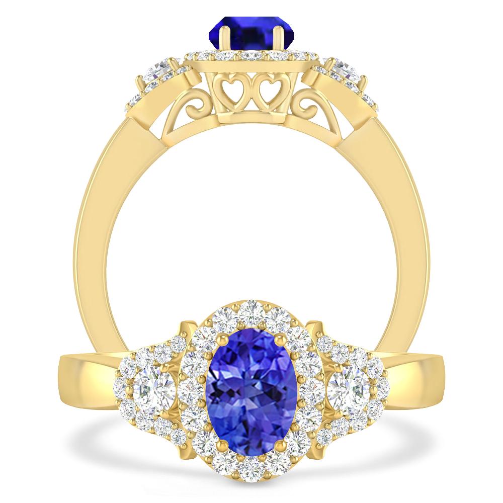 Yellow Gold - Tanzanite