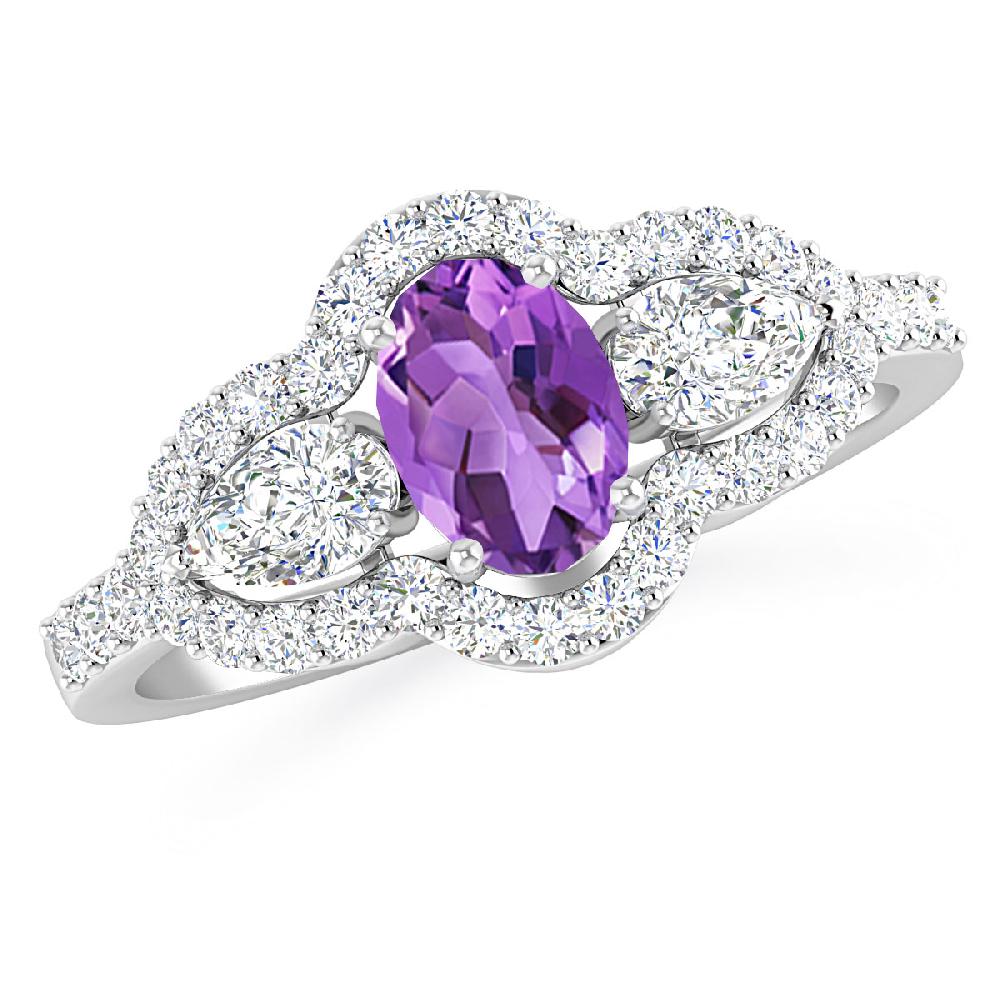 White Gold - Amethyst