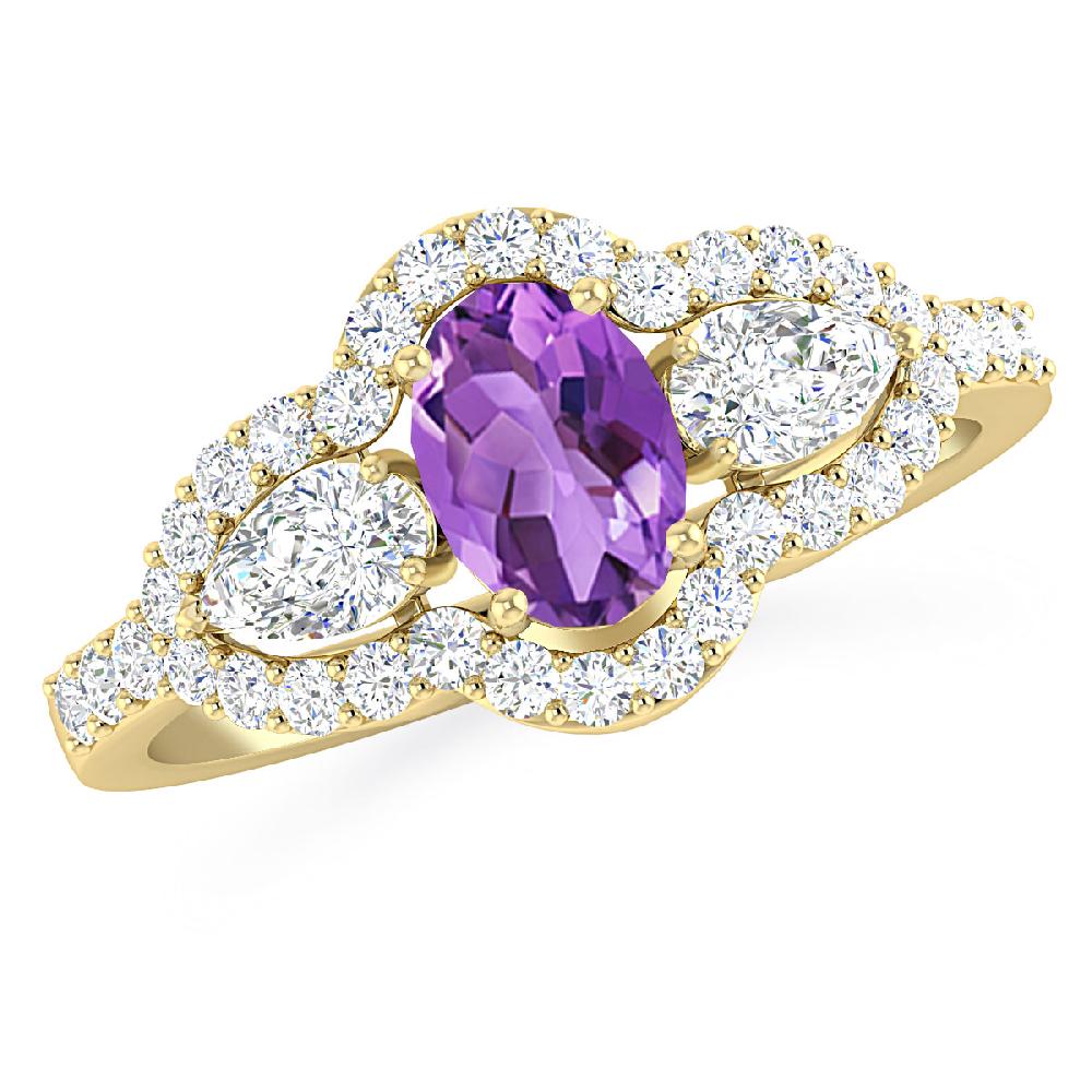Yellow Gold - Amethyst