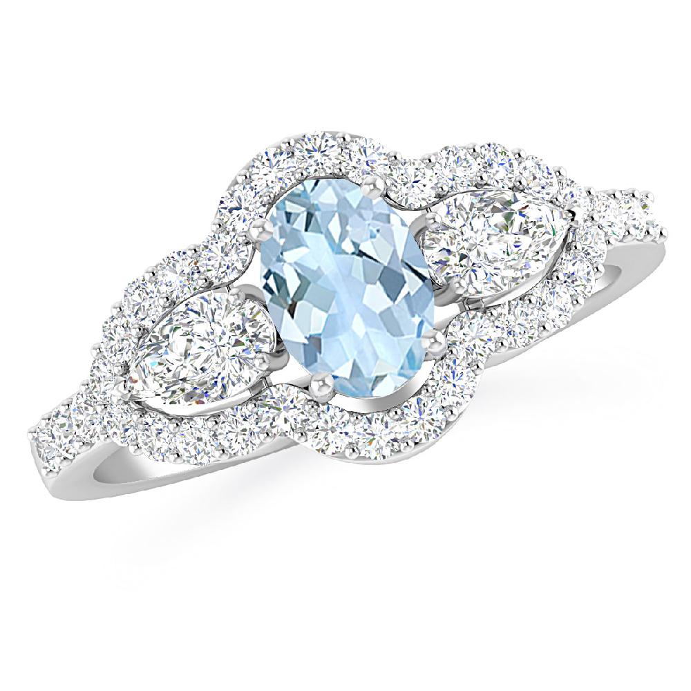 White Gold - Aquamarine