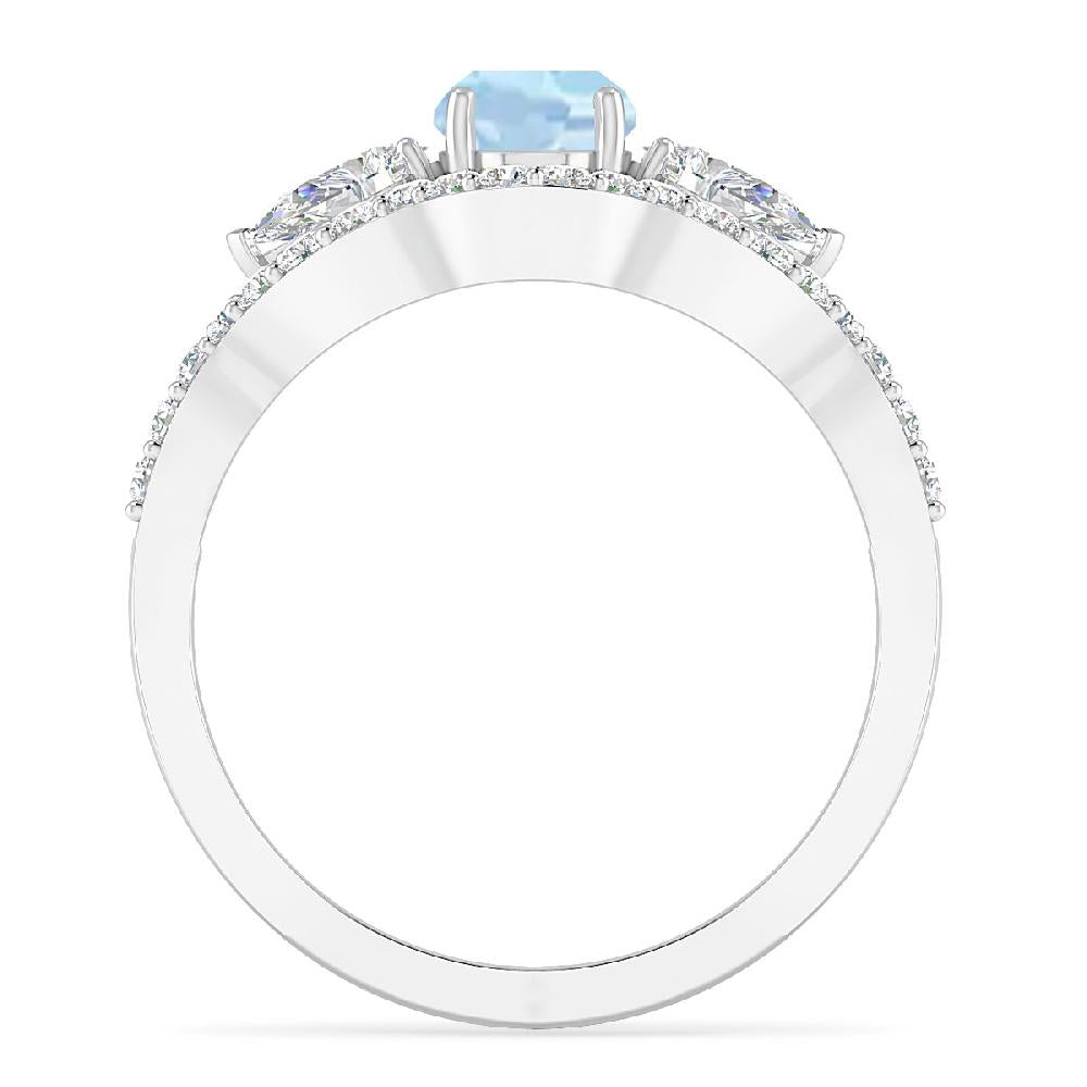 White Gold - Aquamarine
