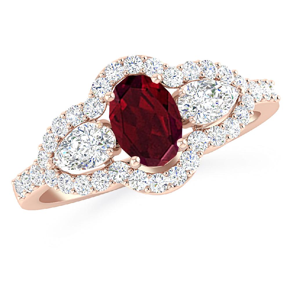 Rose Gold - Garnet