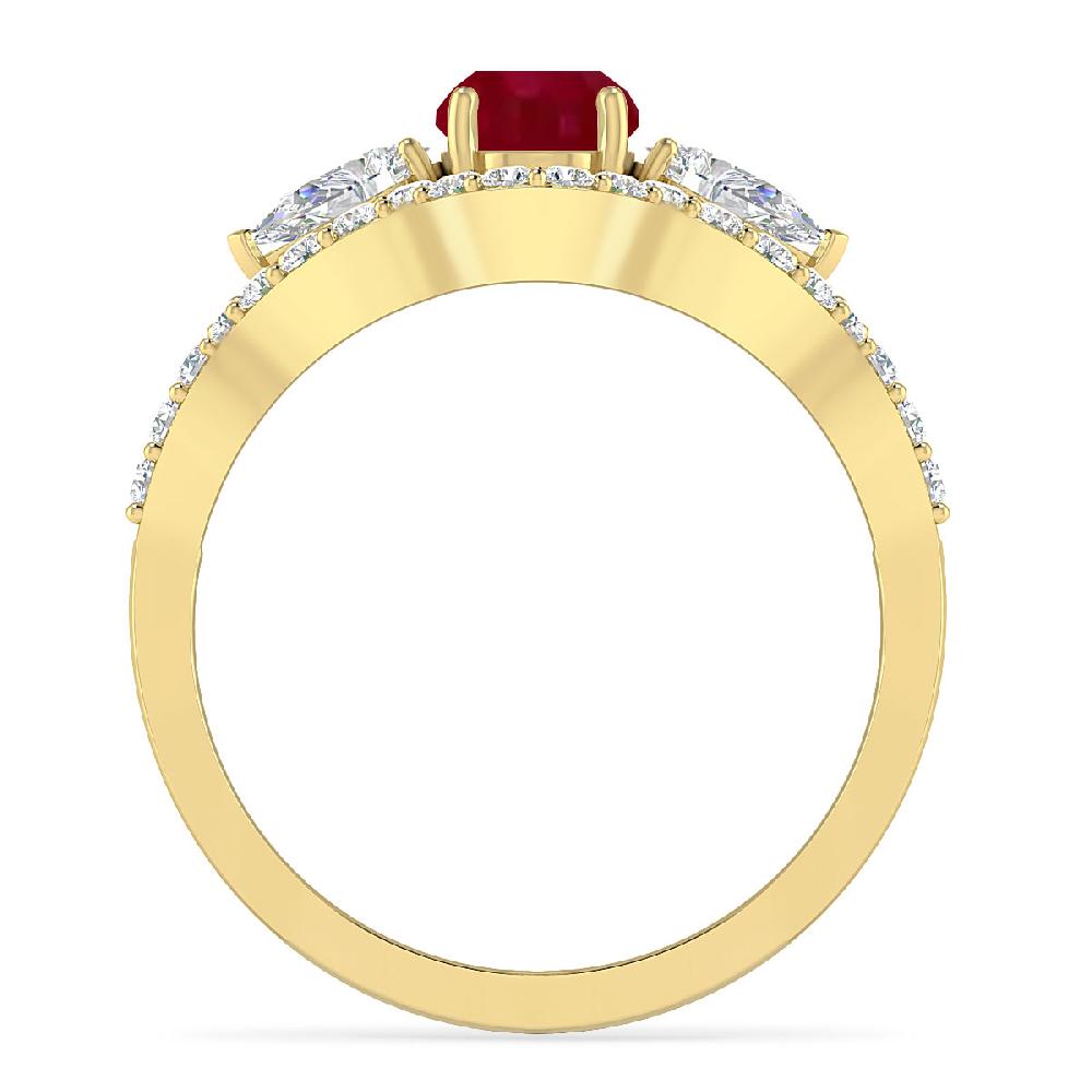 Yellow Gold - Garnet