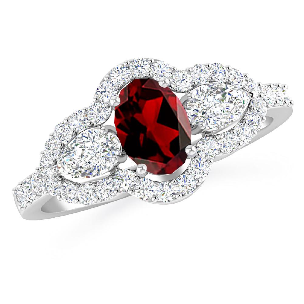 White Gold - Garnet