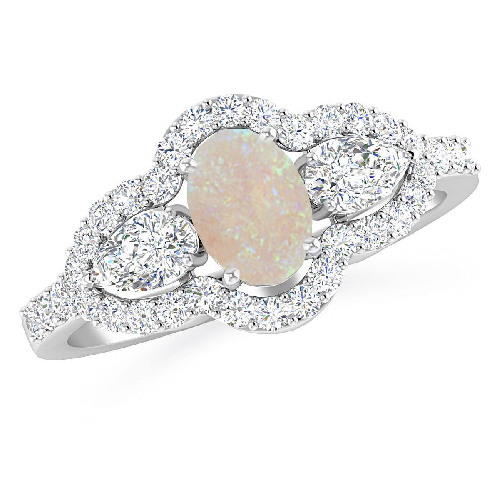 White Gold - Opal