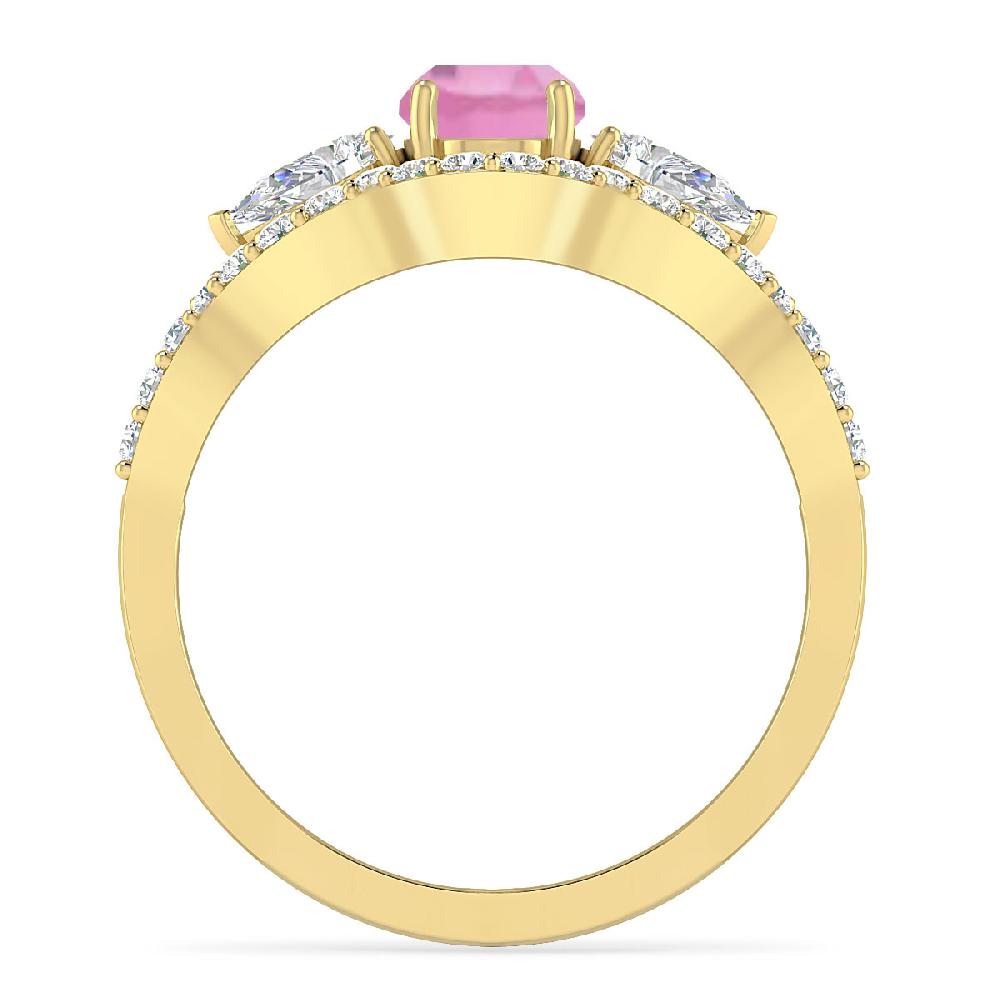 Yellow Gold - Pink Tourmaline