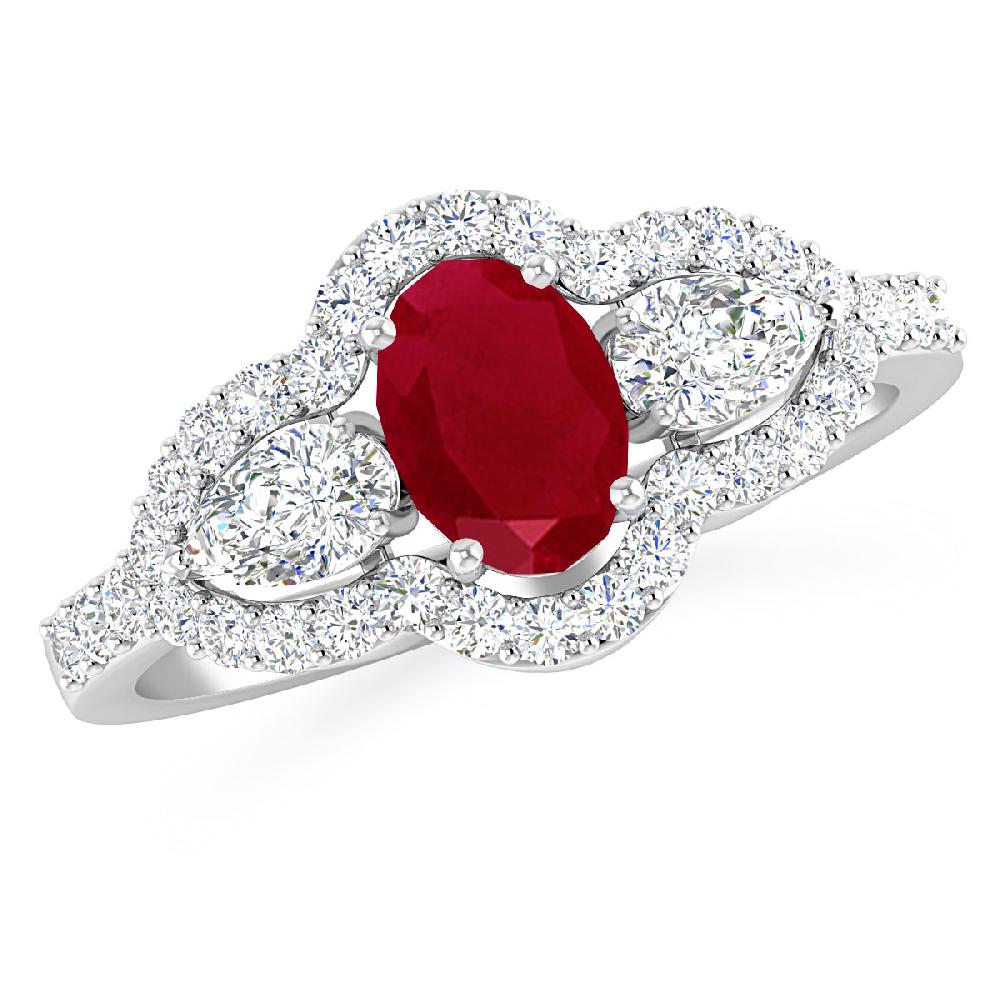 White Gold - Ruby