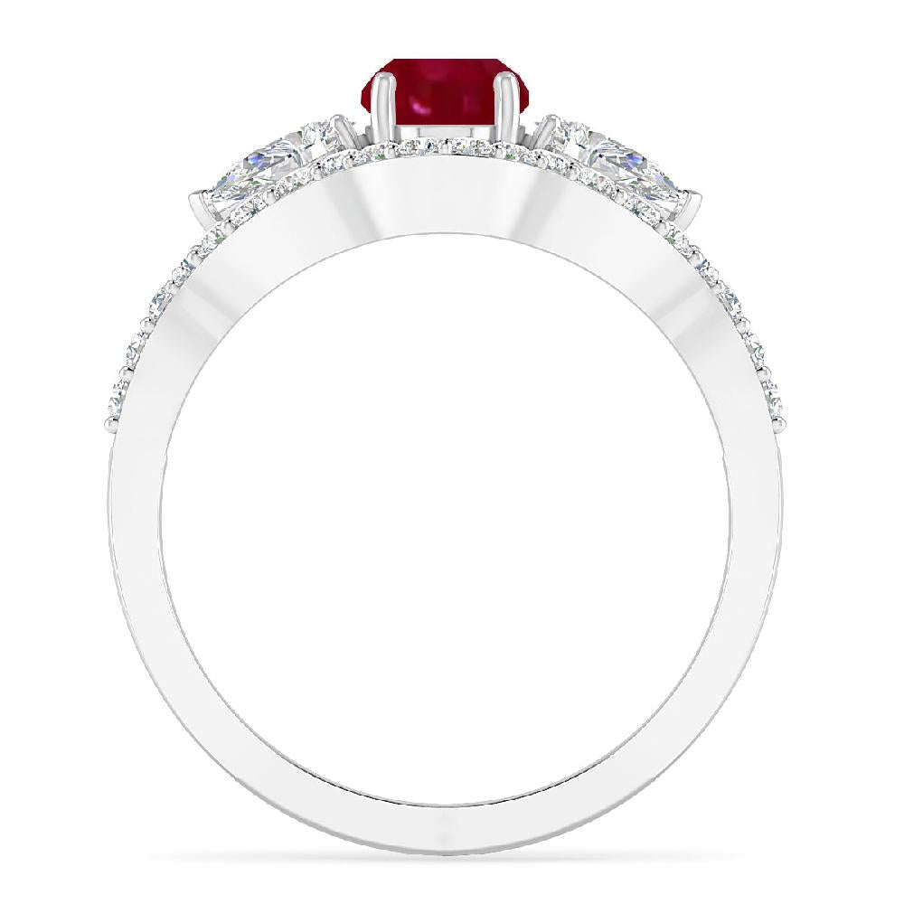 White Gold - Ruby