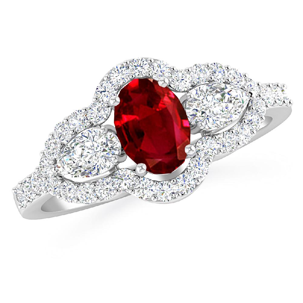 White Gold - Ruby