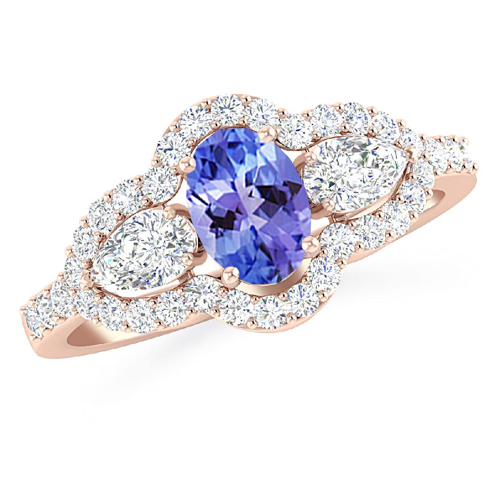 Rose Gold - Tanzanite