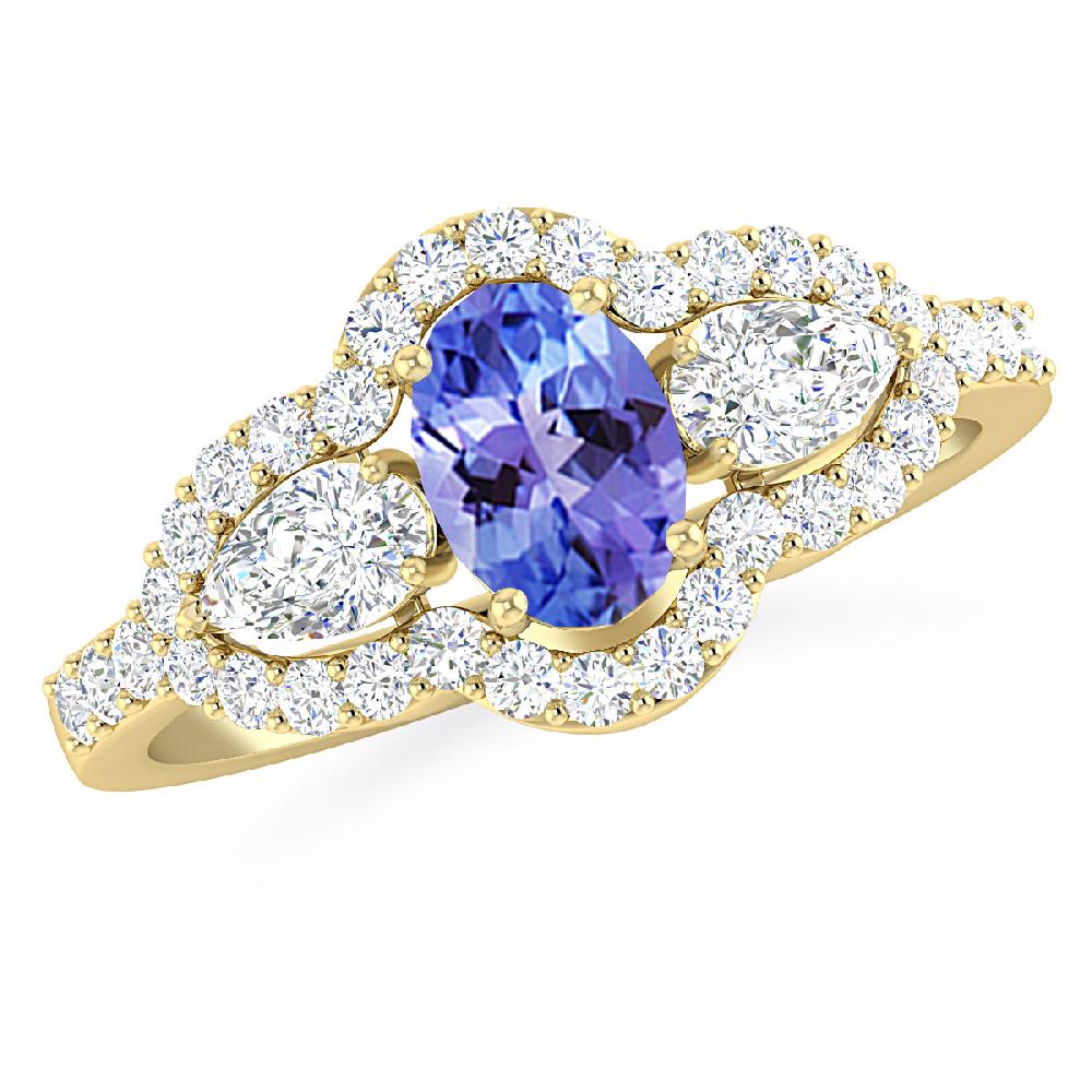 Yellow Gold - Tanzanite