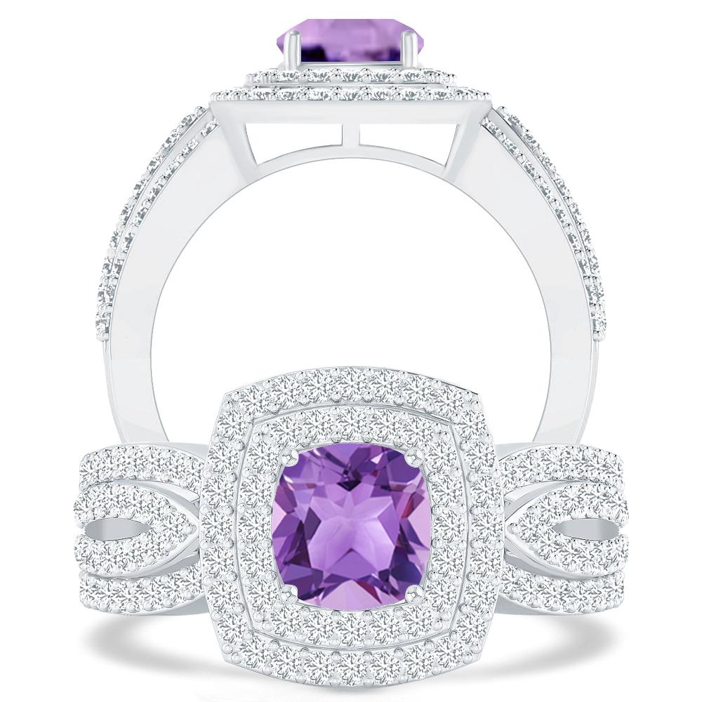 White Gold - Amethyst