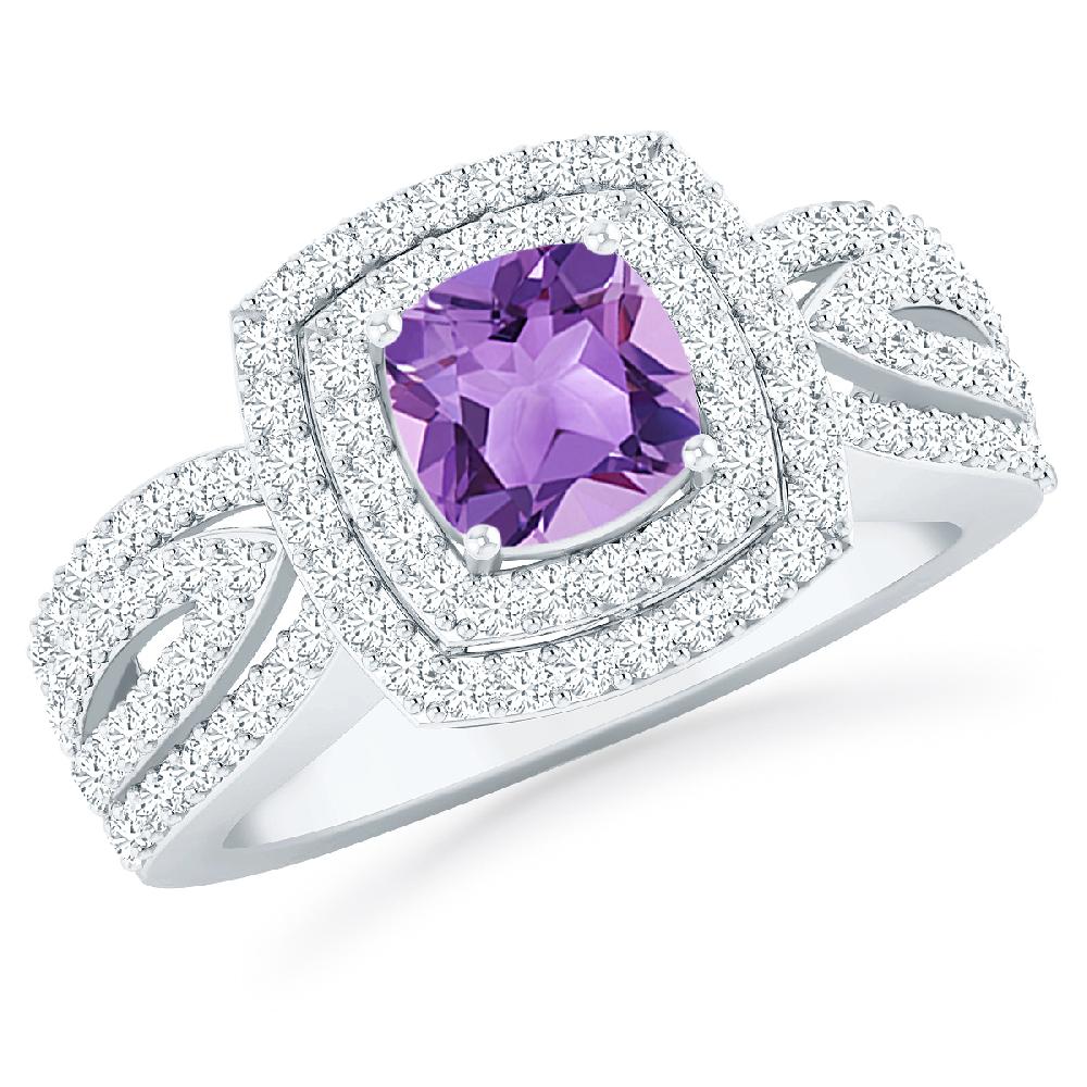 White Gold - Amethyst