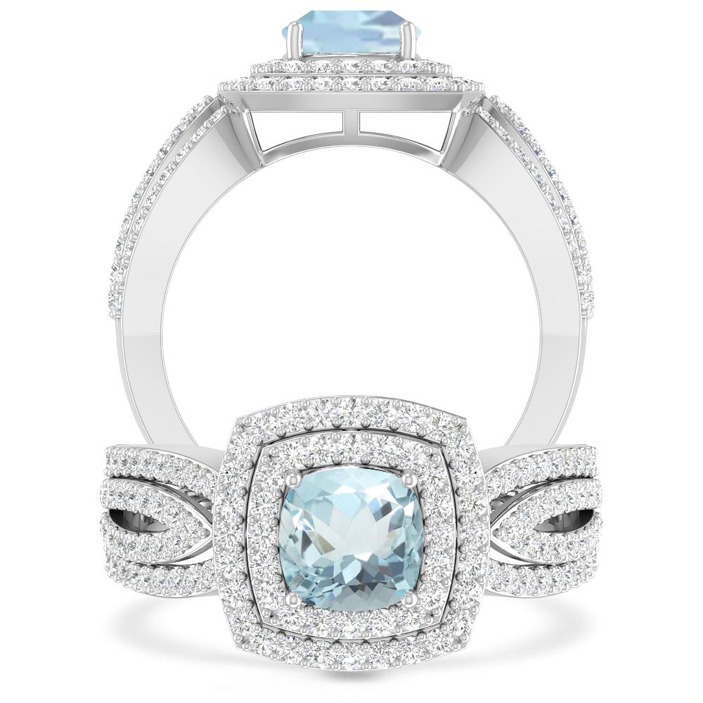 White Gold - Aquamarine