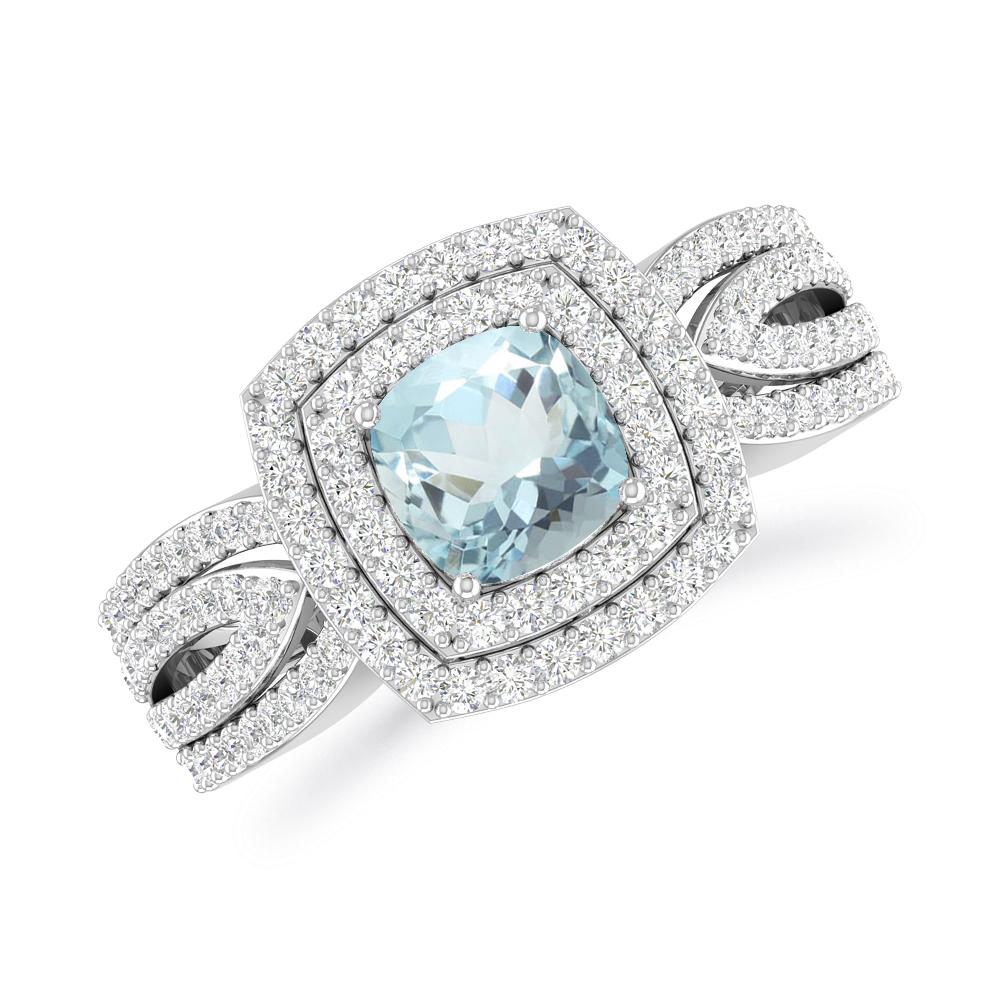 White Gold - Aquamarine