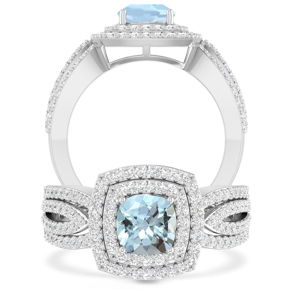 White Gold - Aquamarine