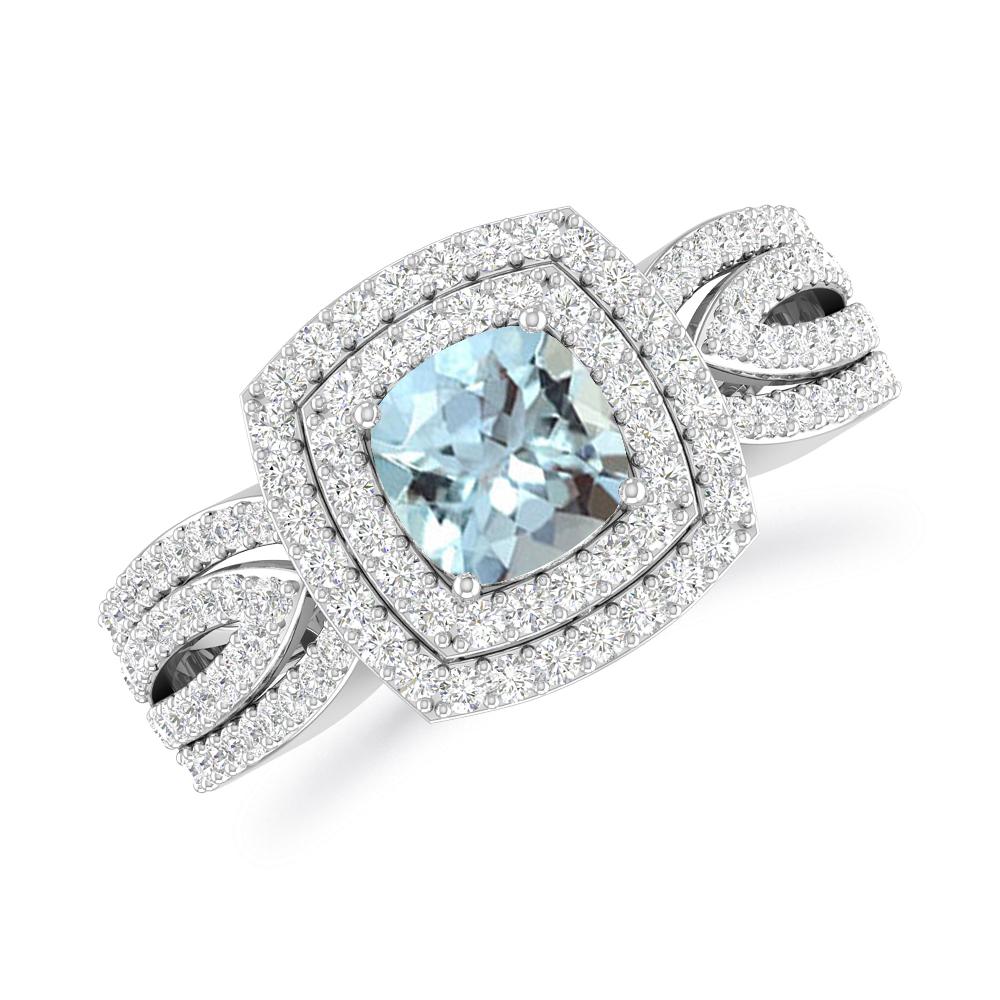 White Gold - Aquamarine