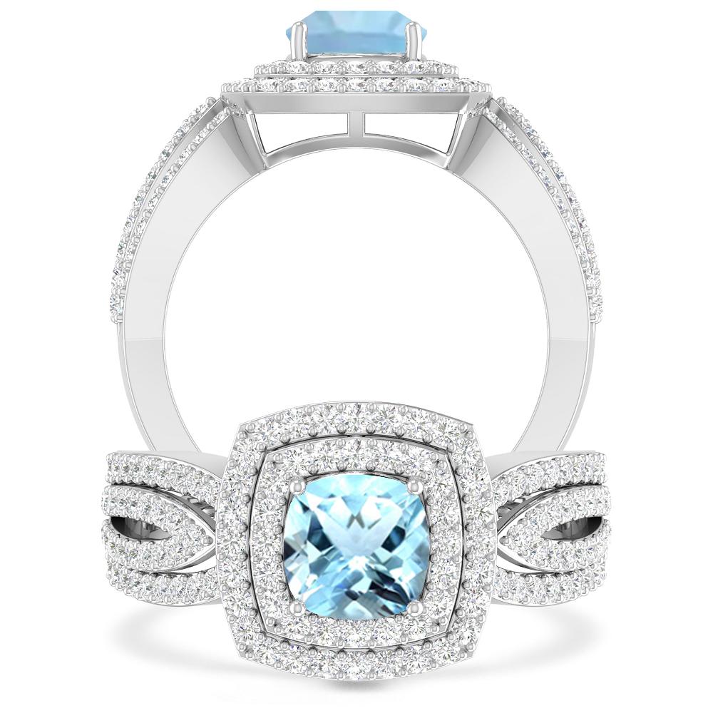 White Gold - Aquamarine