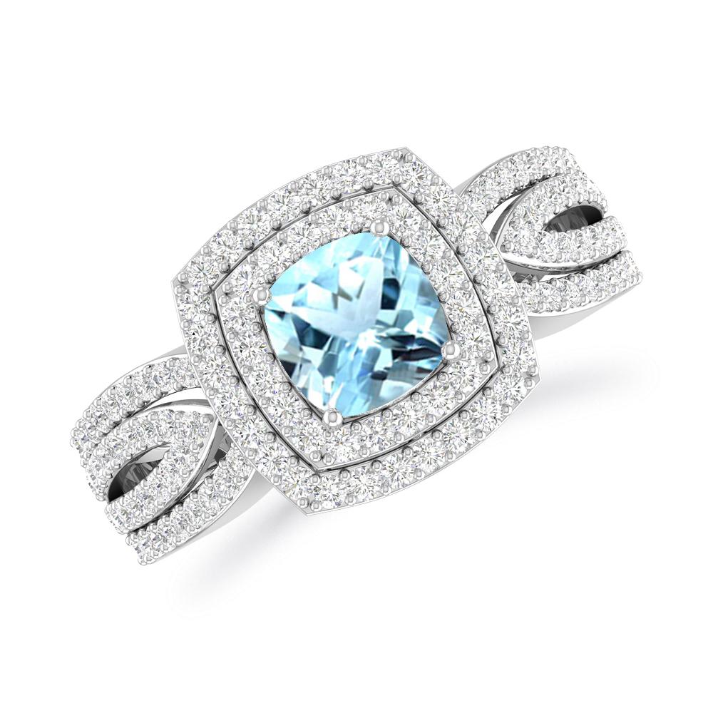 White Gold - Aquamarine
